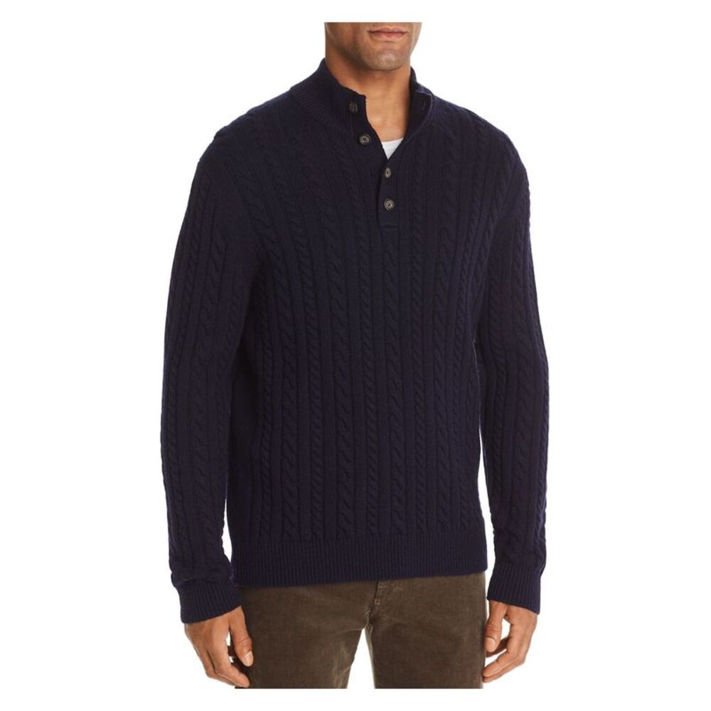 THE MENS STORE Mens Blue Classic Fit Sweater S